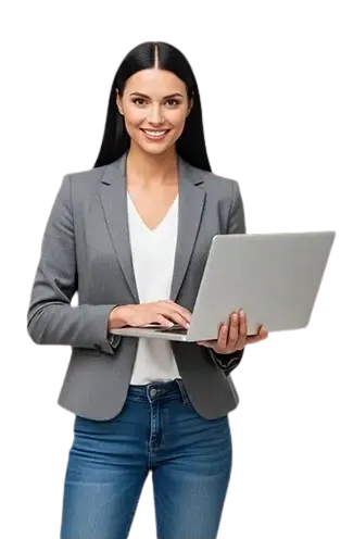 Professional with laptop